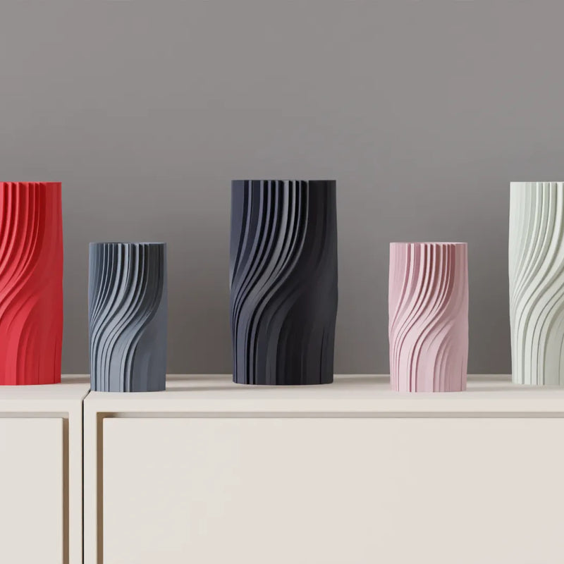 Jarrón minimalista ondulado,18cm | Florero escultural estilo nórdicoJARRÓNHome & Garden > Decor > Vases