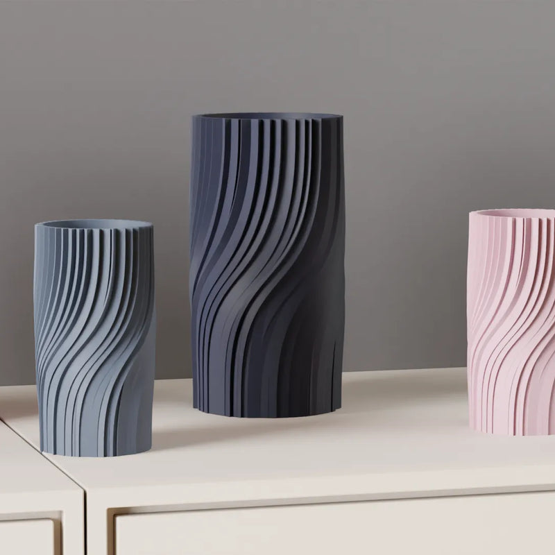 Jarrón minimalista ondulado,18cm | Florero escultural estilo nórdicoJARRÓNHome & Garden > Decor > Vases