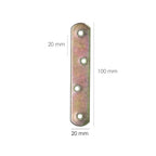 Placa bicromática Wolfpack 100x20 mm