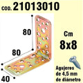 Cantoneira de madeira 40x80x80 mm