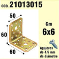Suporte em madeira, ângulo 50x60x60 mm