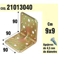 Suporte em madeira, ângulo 90x90x90 mm