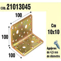 Cantoneira de suporte em madeira 100 x 100 x 100 mm