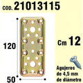 Soporte para madera placa bicromatada 50x120 mm