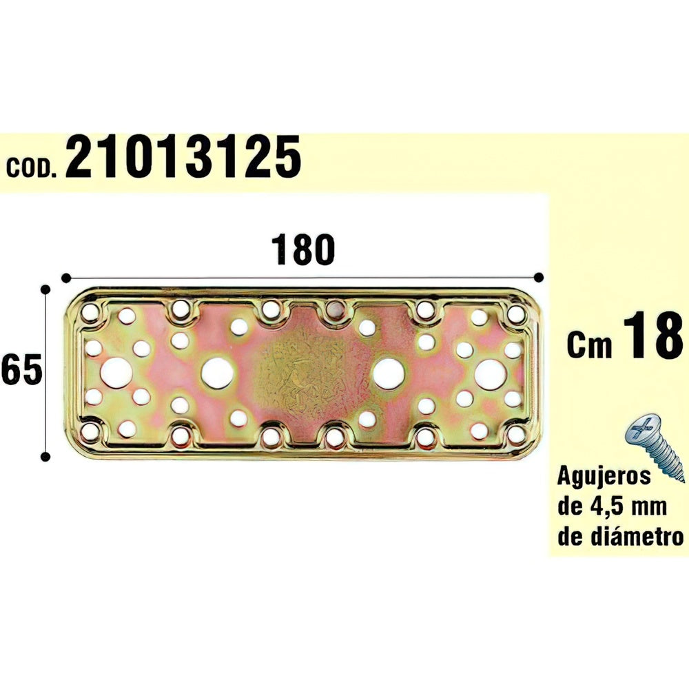 Suporte de madeira para placa bicromática 65x180 mm