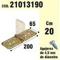 Soporte para madera bisagra bicromatado 65 x 200 mm
