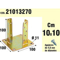 Soporte para madera anclaje bicromatado 100 mm