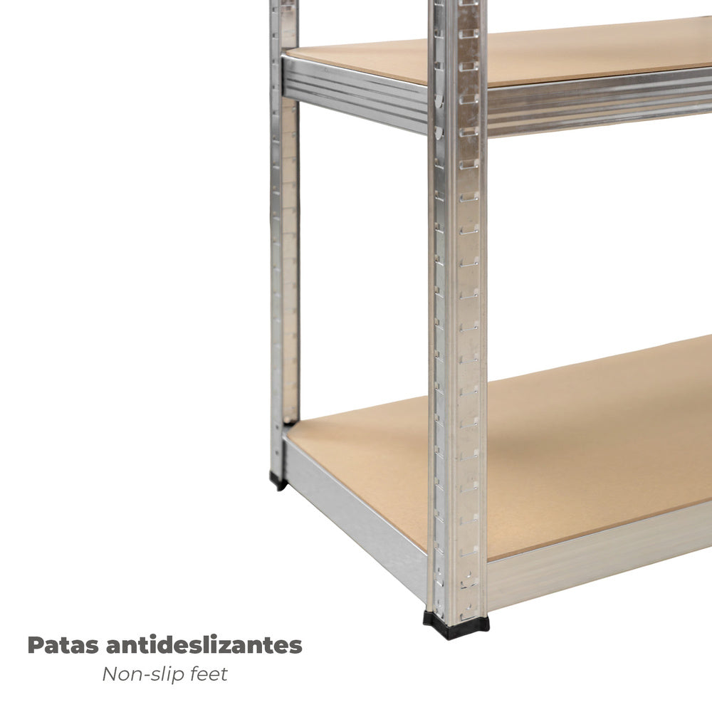 Modulo estanteria montaje rápido sin tornillos 90x40x180 cm (5 bateas)