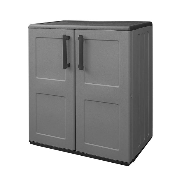 Armario resina bajo  68x37x84 cm. color gris oscuro