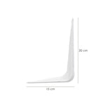 Palomilla wolfpack pintada blanca  150x200 mm