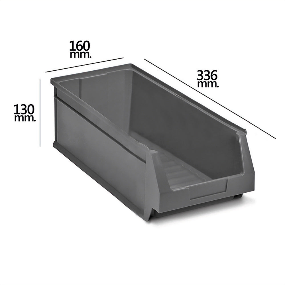 Gaveta de arrumação empilhável cinzenta nº 53 336x160x130 mm