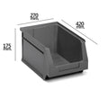 Gaveta apilable almacenamiento gris nº56 420x270x175 mm        (4/6)