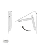 Palomilla wolfpack abatible blanca 200 mm