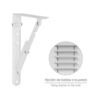Palomilla wolfpack abatible blanca 200 mm