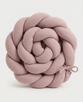 210cm pink cotton crib bumper braid for babies