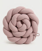 210cm pink cotton crib bumper braid for babies