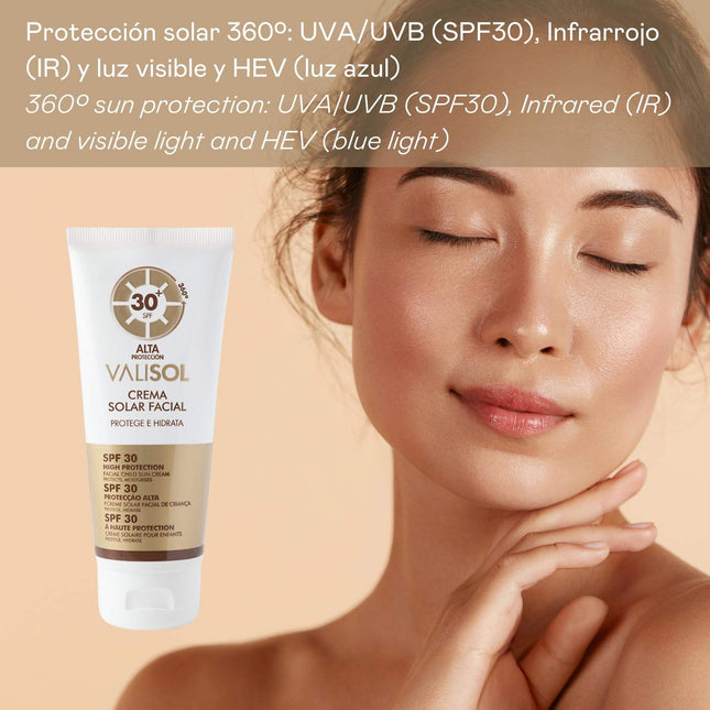 Crema solar facial 360 SPF 30 | protección UVA UVB IR