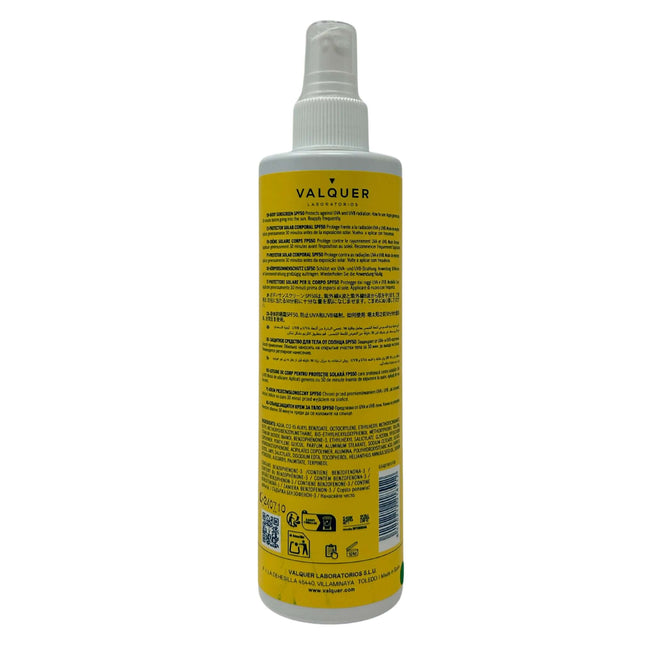 Protector solar corporal SPF 50 loción en spray | 300 ml