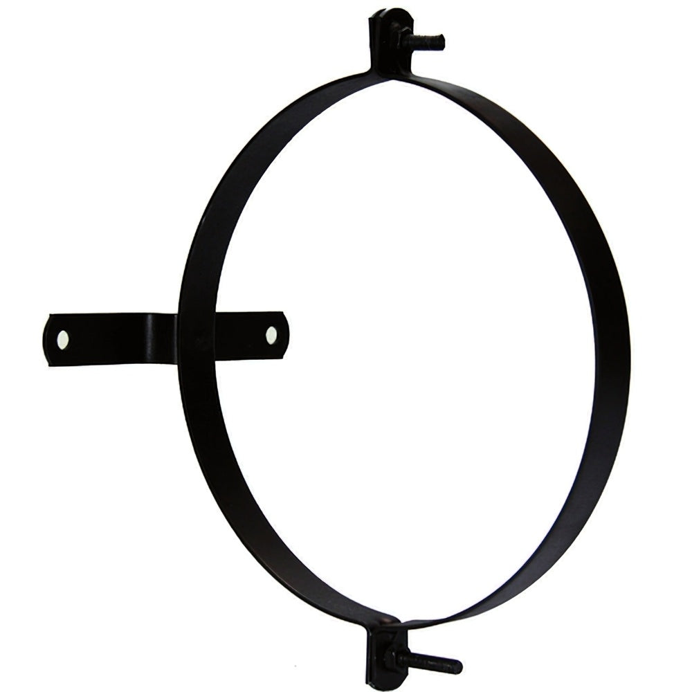 Abrazadera para tubo estufa vitrificada con soporte 110 mm (2 piezas)