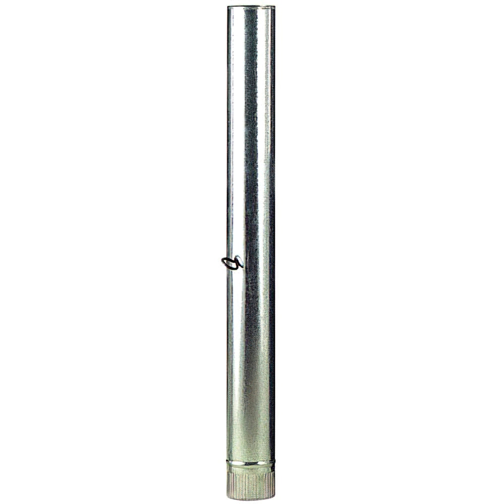Wolfpack tubo estufa acero galvanizado ø 100 mm, ideal estufas de leña, chimenea, alta resistencia, conducto humos. Con llave