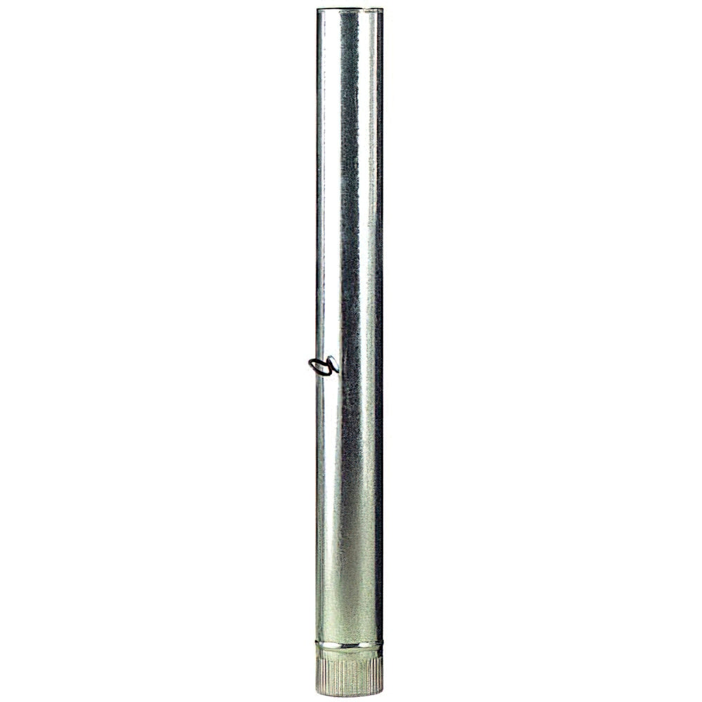 Wolfpack tubo estufa acero galvanizado ø 110 mm, ideal estufas de leña, chimenea, alta resistencia, conducto humos. Con llave