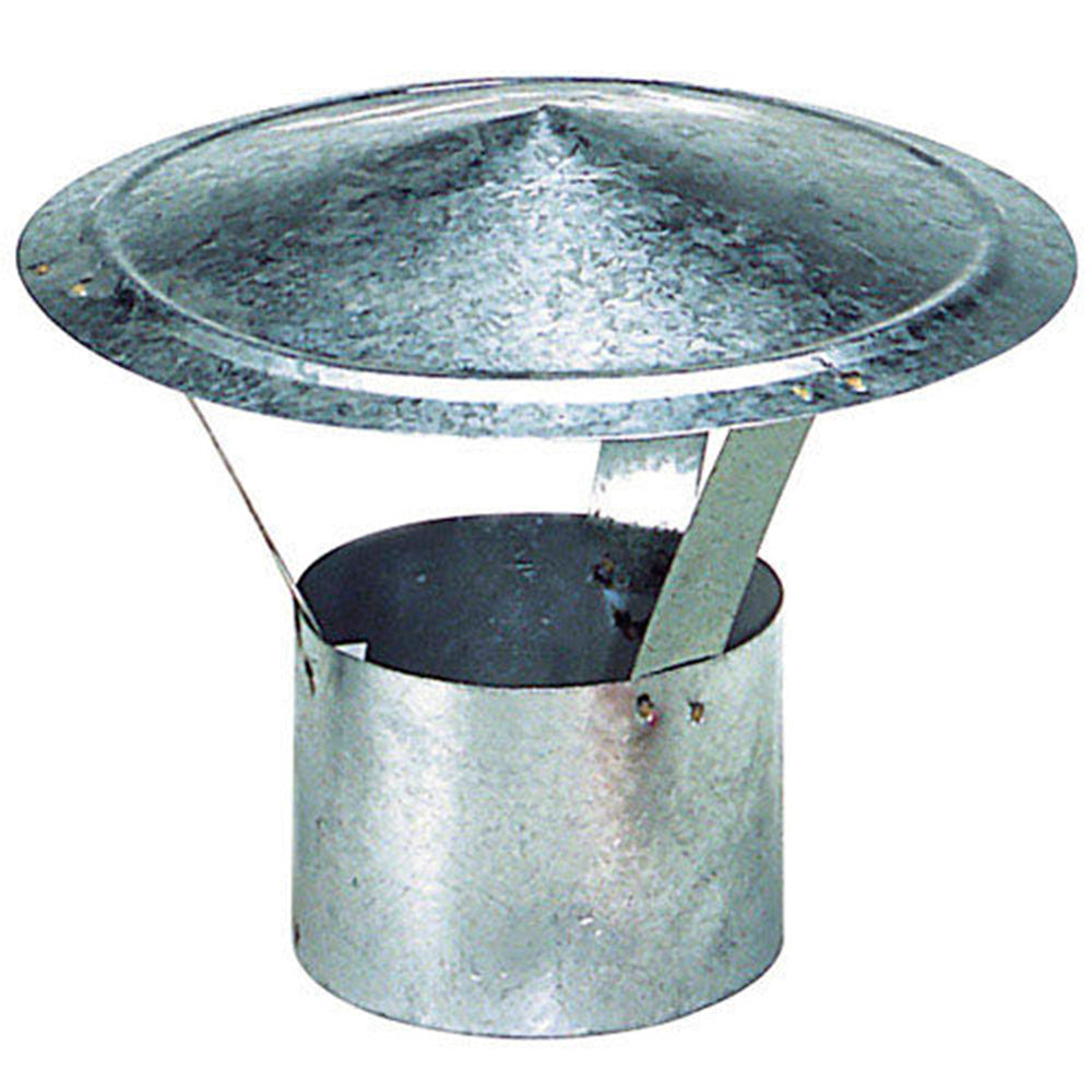 Wolfpack sombrero galvanizado para estufa, chimenea, extracción de humos, para tubo ø 250 mm