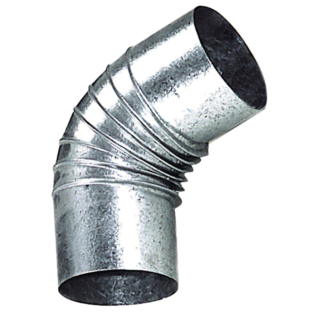Codo estufa galvanizado de  150 mm 45°.