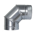 Codo estufa galvanizado de 250 mm 90° (0,8 mm)