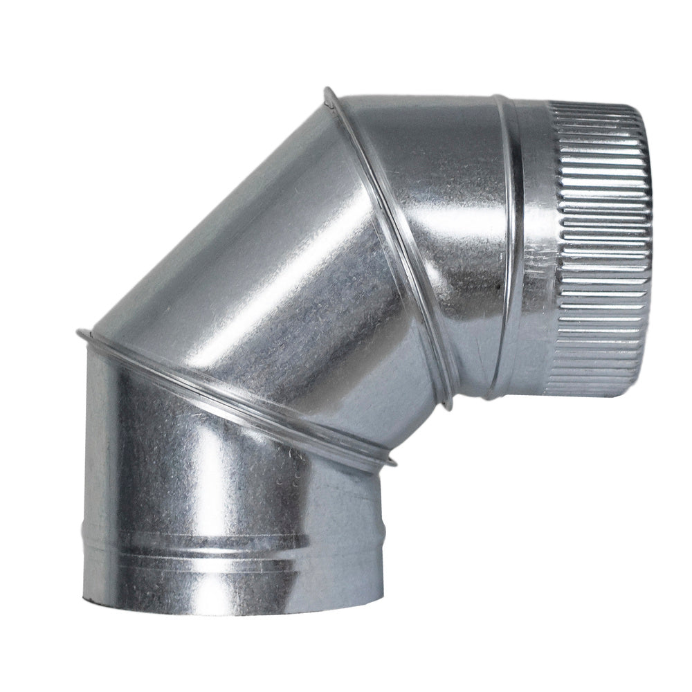 Codo estufa galvanizado de 250 mm 90° (0,8 mm)