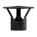 Chapéu de chaminé vitrificado preto ø 150 mm chapéu chaminé, chapéu de tubo de chaminé, chapéu de tubo de aquecimento, chapéu de fumos