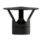 Sombrero estufa vitrificado negro ø 150 mm sombrero tubo chimenea, sombrero tubo humo, sombrero tubo calefacción, sombrero humo