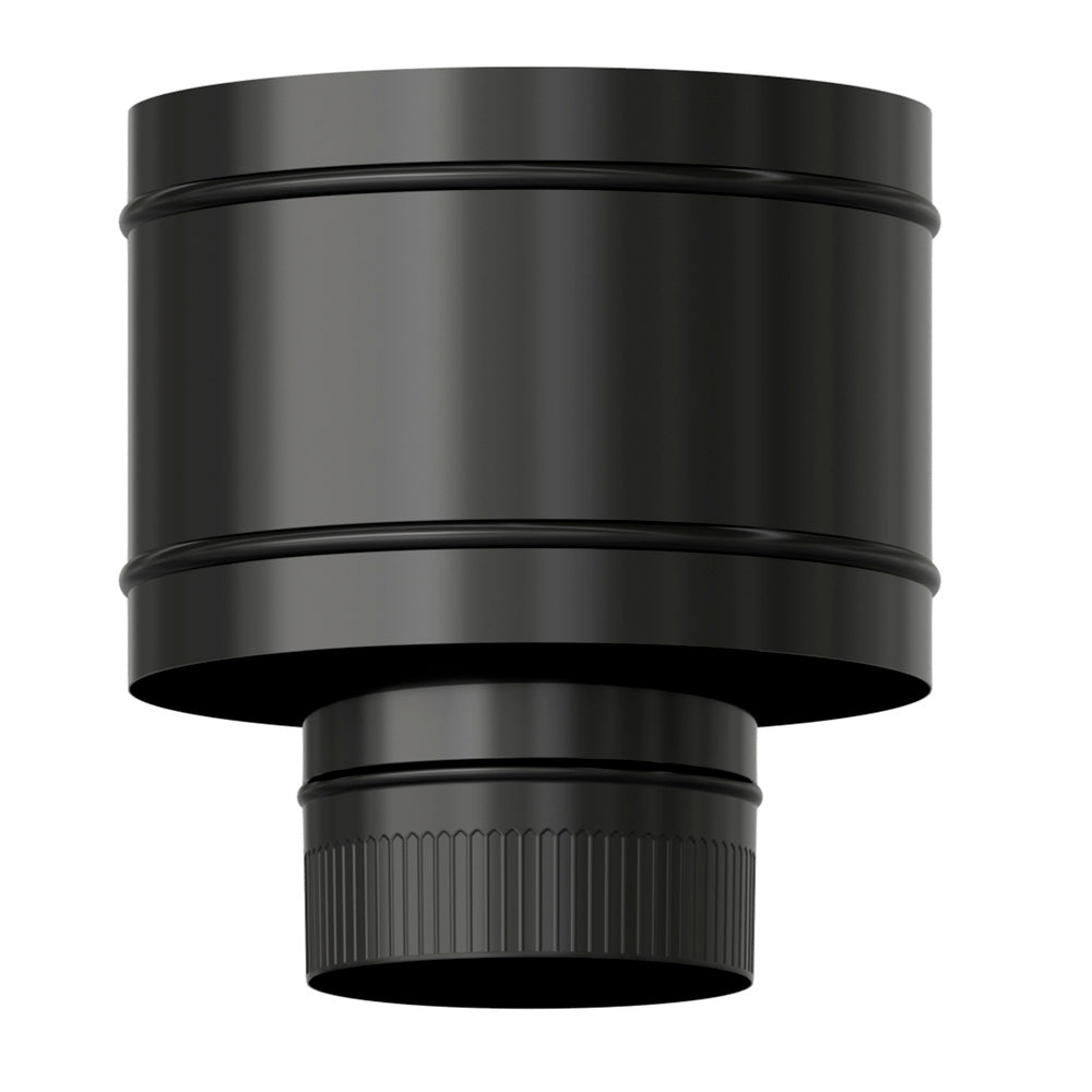 Terminal antirrevocante estufa vitrificado negro ø 120 mm sombrero tubo chimenea, sombrero tubo humo, sombrero tubo calefacción