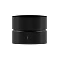 Manga de união tubos fogão esmaltado preto fêmea - fêmea ø 150 mm macho, encaixe tubos chaminé, encaixe tubos fogão,