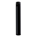 Wolfpack tubo de estufa em aço vitrificado preto ø 120 mm ideal para recuperadores de calor a lenha, lareiras, alta resistência, cor preta