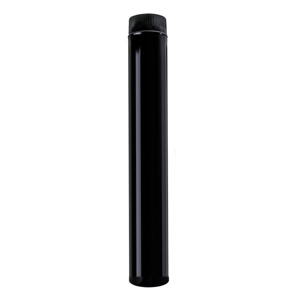 Wolfpack tubo de estufa acero vitrificado negro ø 180 mm ideal estufas de leña, chimenea, alta resistencia, color negro