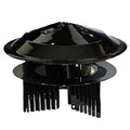 Sombrero color negro universal para estufa de ø 80 a ø 150 mm