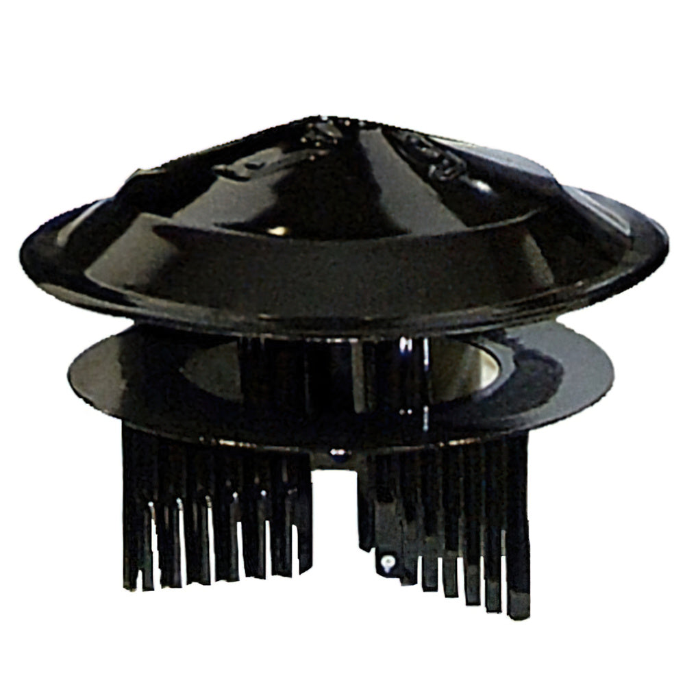 Sombrero color negro universal para estufa de ø 80 a ø 150 mm