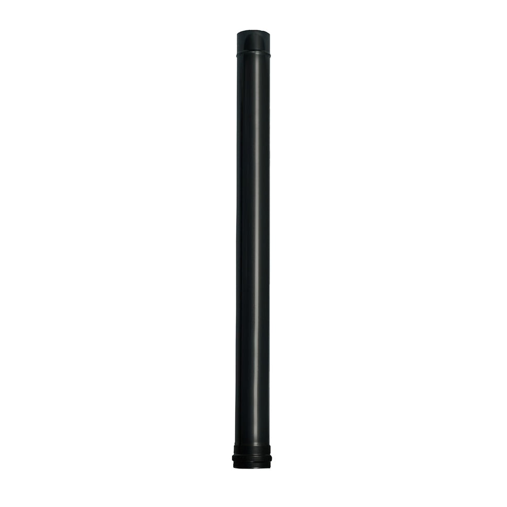 Wolfpack tubo de estufa pellet acero vitrificado negro ø 80 mm longitud 100 cm estufas de leña, chimenea, alta resistencia,