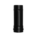Wolfpack pellet stove pipe, black vitrified steel, Ø 80 mm, 25 cm length, for wood stoves, chimney, high resistance,