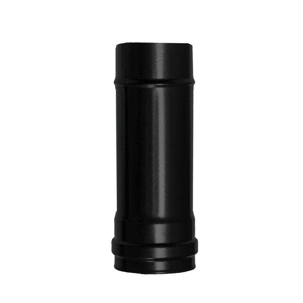 Wolfpack tubo de estufa pellet acero vitrificado negro ø 80 mm longitud 25 cm estufas de leña, chimenea, alta resistencia,