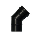 Cotovelo de 45° para fogão a pellets vitrificados ø80 mm