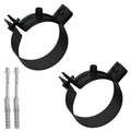 Abraçadeira para tubo de fogão a pellets vitrificados com suporte 80 (2 peças)