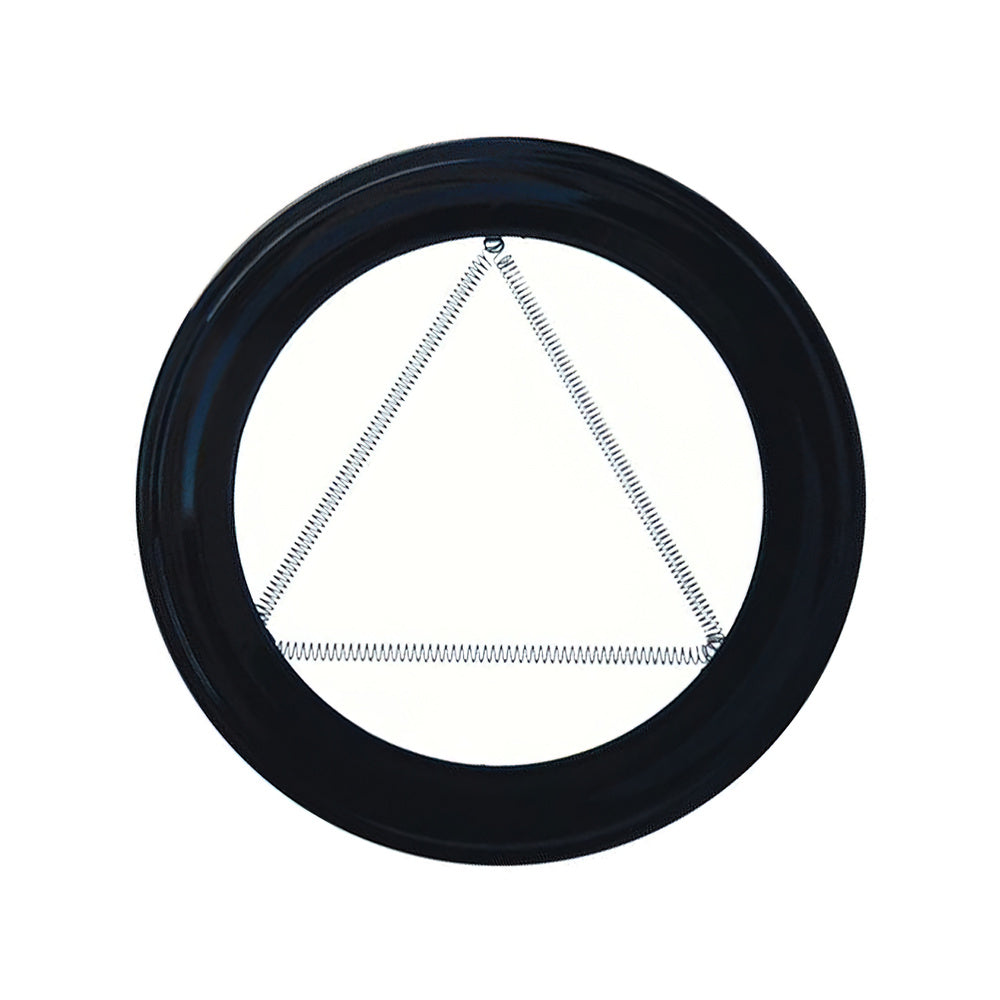 Plafón embellecedor estufa pellet vitrificado negro 80 mm
