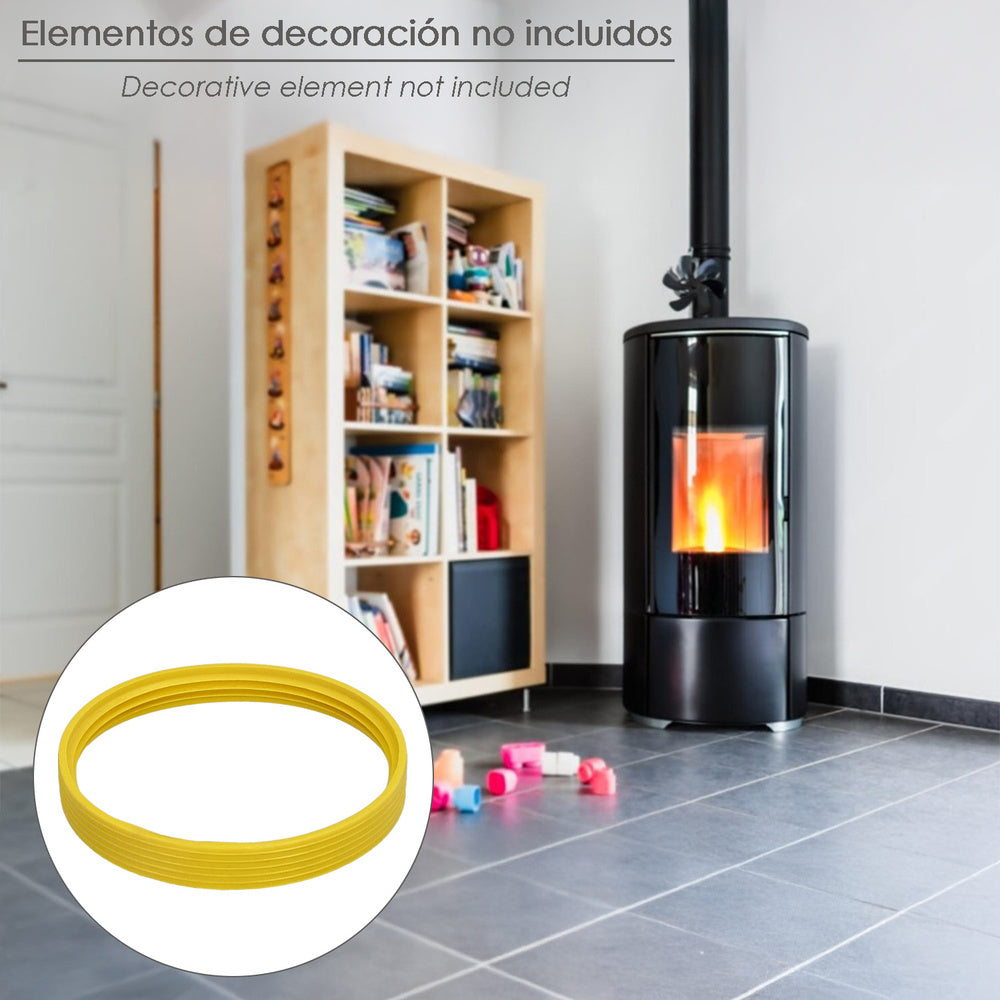 Pellet stove silicone seal ø80 mm