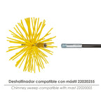 Cepillo deshollinador nailon 200mm m12