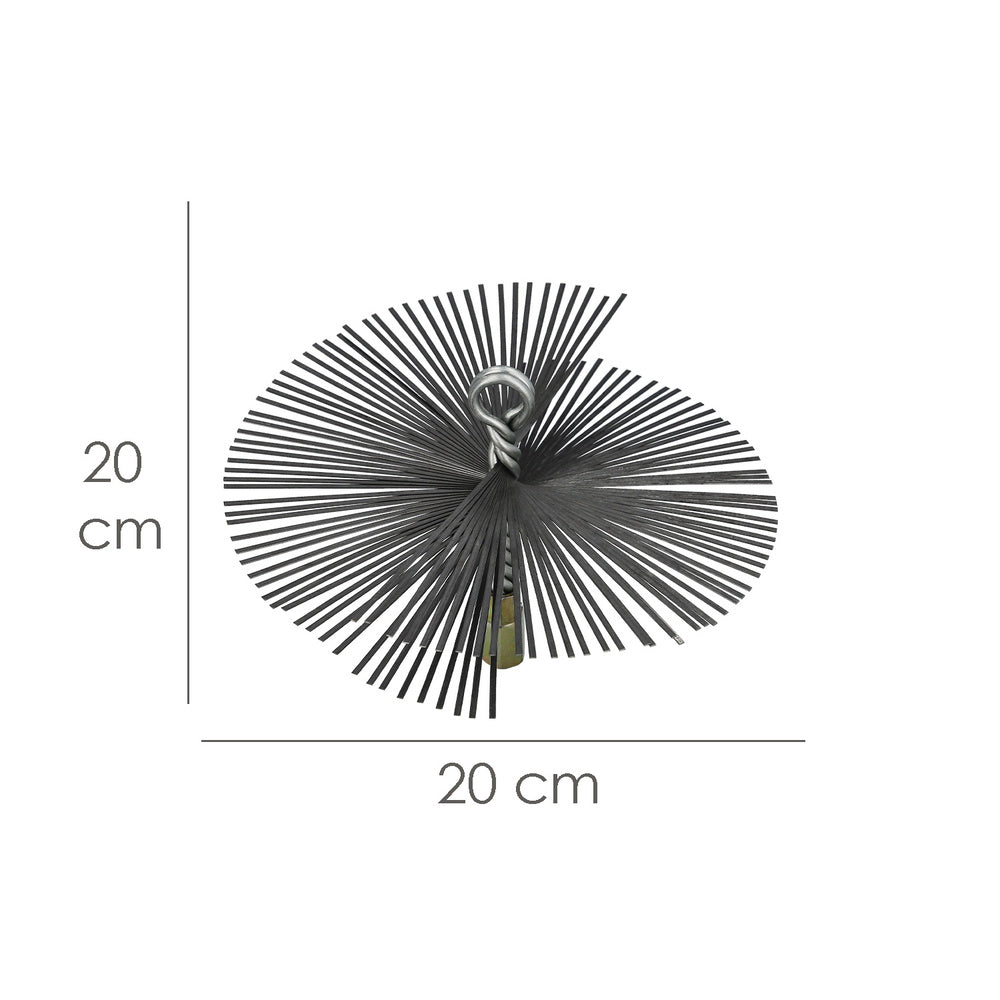 Cepillo deshollinador acero pl. 200 mm m12