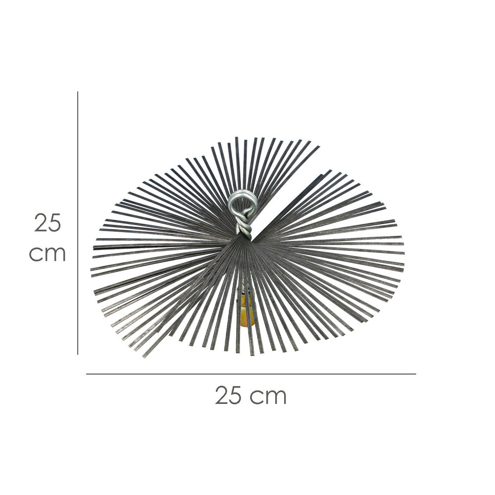 Cepillo deshollinador acero pl. 250 mm m12