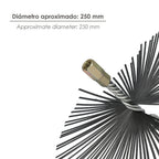 Cepillo deshollinador acero pl. 250 mm m12