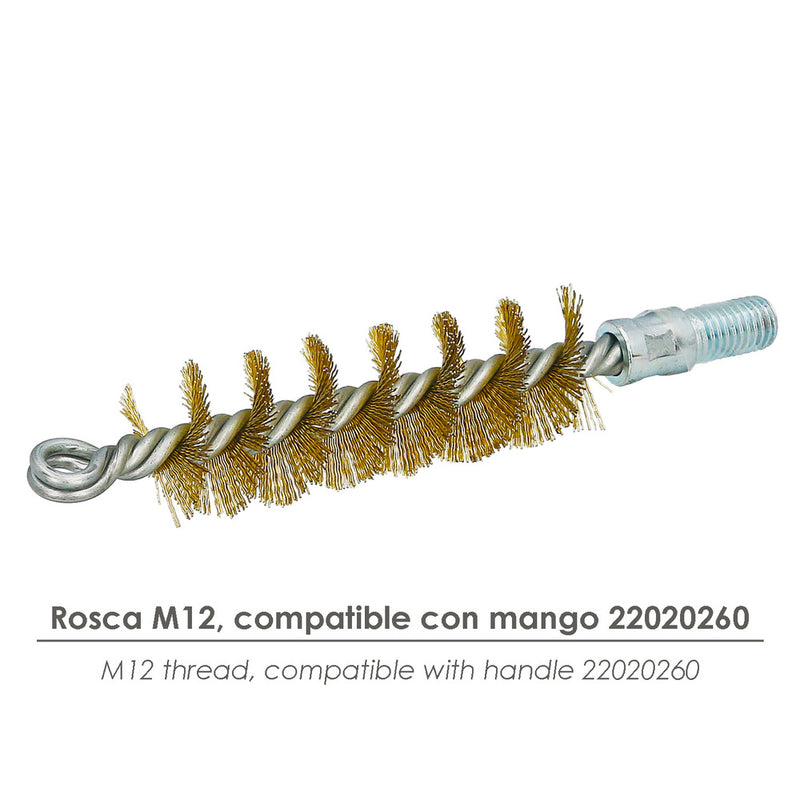 Cepillo limpiatubos acero  30 mm M12