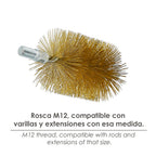 Cepillo limpiatubos acero  75 mm m12